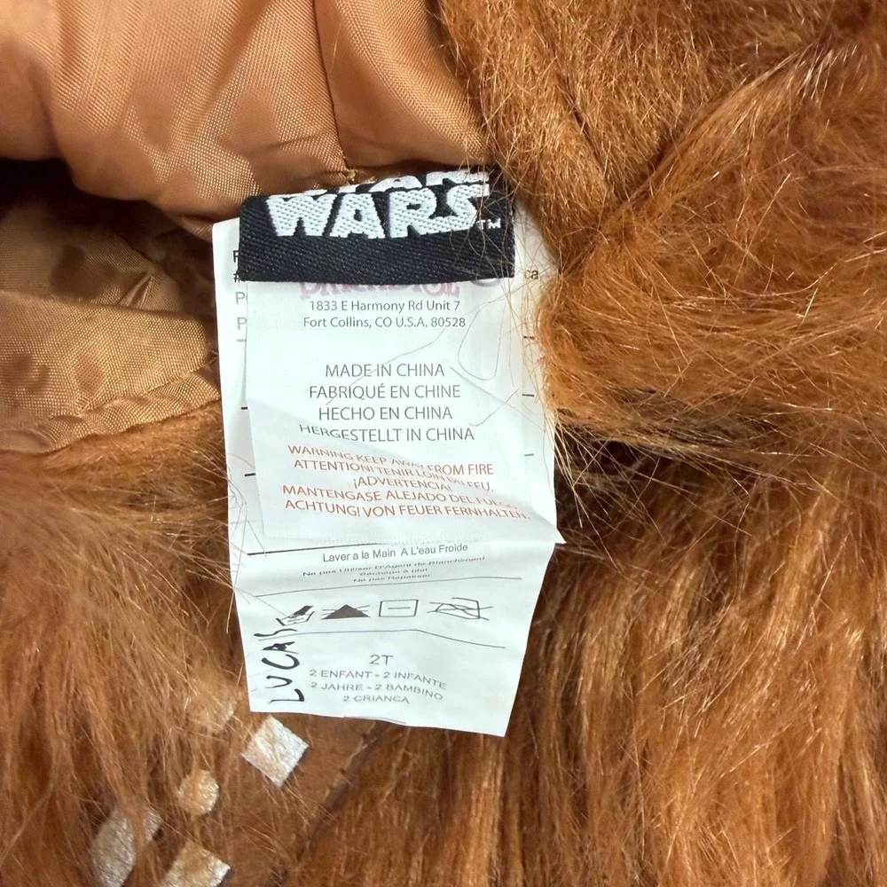 Star Wars‎ Chewbacca Toddler Costume 2T Princess Paradise Wookiee Faux Fur Brown